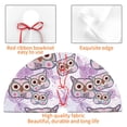 thumbnail image 4 of Lsque Owl And Floral Print Christmas Tree Skirt, Tree Skirt with Ties or Velcro, Perfect for Holiday Decorations, Halloween, and New Year-36", 4 of 7
