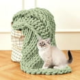 thumbnail image 6 of Chunky Knit Blanket Throw Hand Knit Chenille Throw Blanket for Sofa & Home Decor, Soft and Cozy Knitted Throw Blankets, 6 of 8