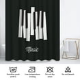 thumbnail image 6 of LALILO Jazz Music Festival Piano Live Day Art Shower Curtain, 72x72 in, 12 Hooks, 6 of 6