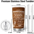thumbnail image 3 of Step Dad Gift from Daughter Son, Gifts for Dad Stepfather, Stepdad Gifts for Birthday Christmas Father’s Day, Thank You Gift for Stepfather Tumbler, 3 of 6