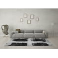 thumbnail image 3 of Ahgly Company Indoor Square Abstract Gray Modern Area Rugs, 8' Square, 3 of 4