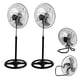 thumbnail image 1 of Ventilador 3En1 Set x2 Pedestal Piso Y Pared 18 pulgadas LUMO Negro, 1 of 10