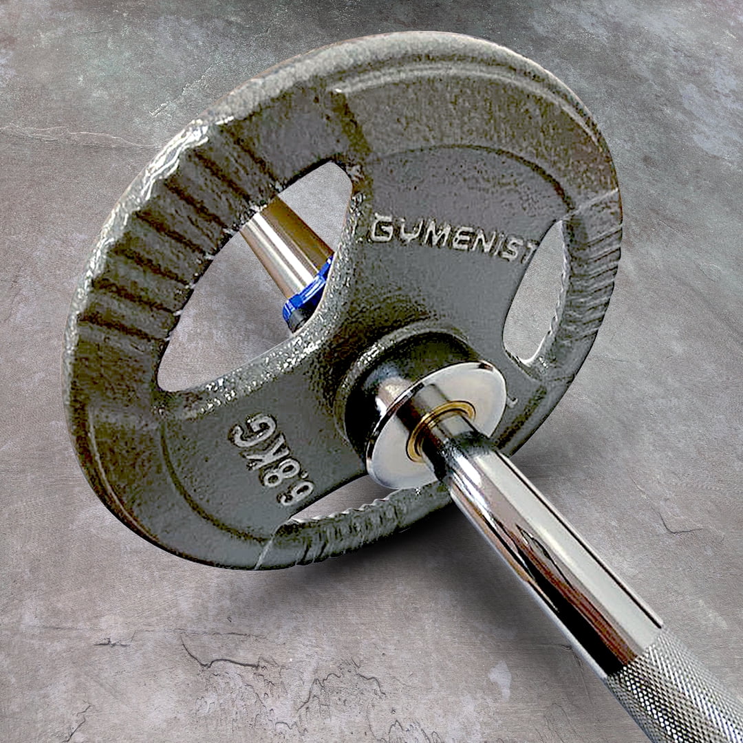 Curl Barbell Gym Bar for 2 Inch dia Weight workout Plates