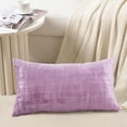 thumbnail image 2 of Home Soft Things Textured Velvet Pillow Covers (Set of 2), - Mauve Shadows - 14" x 26", 2 of 6