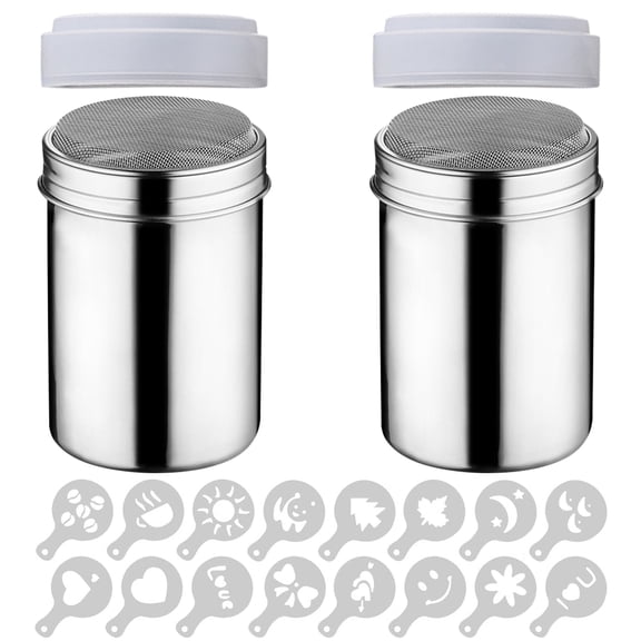 Vauban packs of powder spreader for coffee roasting, adjustable stainless steel vibrator tool/professional seasoning and coffee dispenser 2pcs set