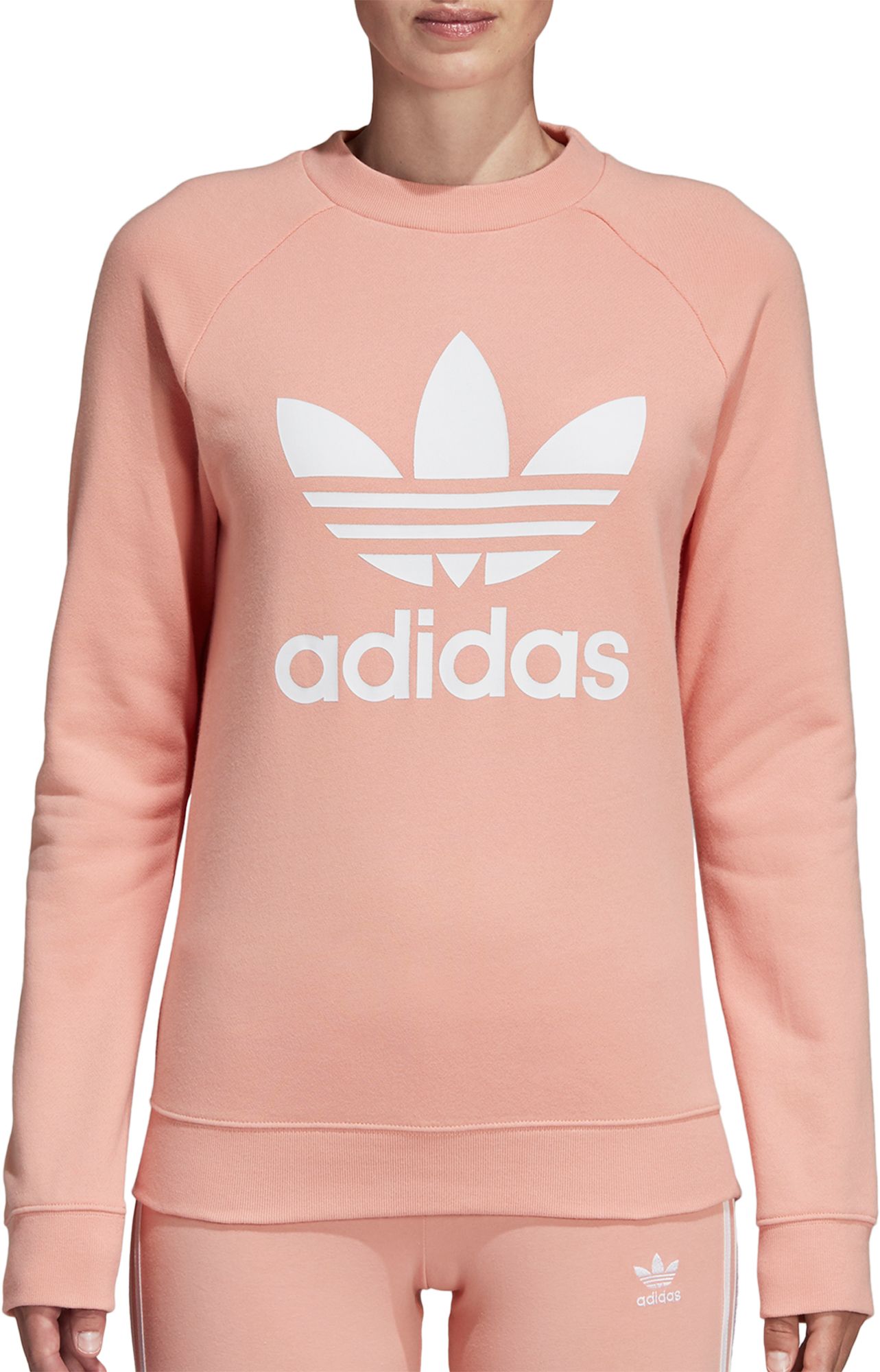 women's trefoil crew sweatshirt