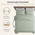 thumbnail image 4 of THD Loren - 3 Piece Full Queen Size Quilt Set, Lightweight Queen Bedspread Coverlet Set (Full/Queen, Sage Green), 4 of 7
