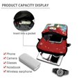 thumbnail image 4 of POLERO Christmas Cross Body Bags Snowman Theme 2 Zippers Crossbody Wallet for Travel, Stretch Polyester with Compartments Cell Phone Pouch, 4 of 7