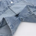 thumbnail image 6 of LYMAYTER ‌Teens Girls Children Denim Skirt Summer Stretch Waist Casual Shorts‌ 5-14Y, 6 of 8