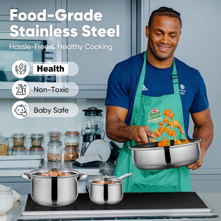Coliware 5-Piece Stainless Steel Cookware Set photo 6