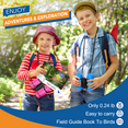 thumbnail image 2 of ATOPDREAM Kids Binoculars Gifts for 3 4 5 6 7 8 Year Old Boys Girls, 4X Compact High Resolution Binocular, Outdoor Toys for Boys 3-12 Years Old, Boys Gifts, 2 of 7