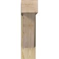 thumbnail image 2 of Ekena Millwork 8"W x 30"D x 30"H Traditional Block Rough Sawn Bracket w/ Offset Brace, Douglas Fir, 2 of 25