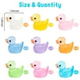 thumbnail image 5 of Grobro7 100Pack Mini Resin Duck for Indoor & Outdoor Miniature Water Feature Ornament，Glow in-the-Dark Mini Duck Birthday Party Decoration, 5 of 8