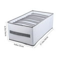 thumbnail image 2 of Milisten Wardrobe Clothes Organizer Grey PP 1Set 17.29x9.82x6.29in, 2 of 8