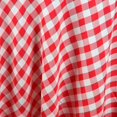 thumbnail image 6 of Efavormart Perfect Picnic Inspired Red/White Checkered 90" Round Polyester Tablecloths For Party Event Decor, 6 of 11
