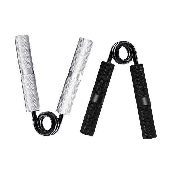 2x Hand Gripper Trainer Fortalecedor Negro 100LBS Argent 100LBS Negro 100LBS Argenta 100LBS Soledad Fortalecedor de agarre