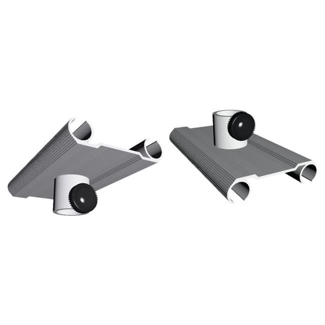Testrite Visual Products ES2B Classic Banner Stands Extra Holder For Ss2 Or Ss3- Silver