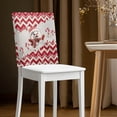 thumbnail image 2 of TSOVTHRID Snowman Candy Cane Snowflake Print Chair Back Cover Breathable Chair Cover for Dining Room Kitchen Washable Chairs Slipcovers for Restaurant Home Christmas Decoration, Set of 1, 2 of 7