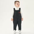 thumbnail image 5 of HCNTES Kids Winter Snow Bib Overalls Toddler Waterproof Design Adjustable Straps Comfortable Ski Wear(A01-Black,3-4 Years), 5 of 6