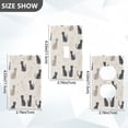 thumbnail image 7 of Yayeee Blank Wall Plate Cover 1-Gang 4.5"x2.7" Home Unused Decorative Outlet, Black Cute Cats, 7 of 7