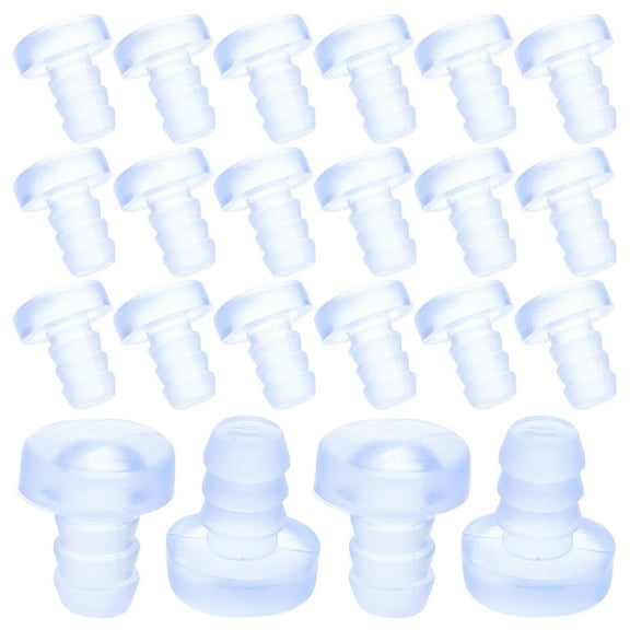 Raindrops 50PCS Glass Table Top Bumpers Rubber with Stem Rubber Anti Slip Pads Clear Rubber Bumpers Non Adhesive Glass Table Rubber Grippers for Table Furniture Cabinet Door