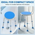 thumbnail image 4 of KEKOY Adjustable Shower Stool, FSA/HSA Eligible Bath Stools for Inside Shower Anti-Slip Round Plastic Upgraded Bathroom Seats,Tool-Free Bath Chairs for Seniors, 4 of 10