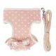 thumbnail image 1 of Wdftyju Conjunto de correa de arnés para perro con estampado de puntos Kits de cuerda de tracción para chaleco de gato para mascotas (Rosa M) Wdftyju 2na8wl9kb9kb3ek8D02, 1 of 6