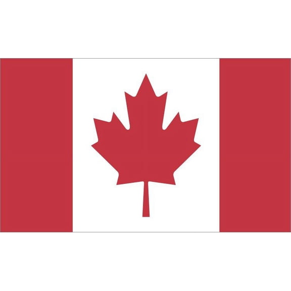 5in x 3in Canada Flag Sticker