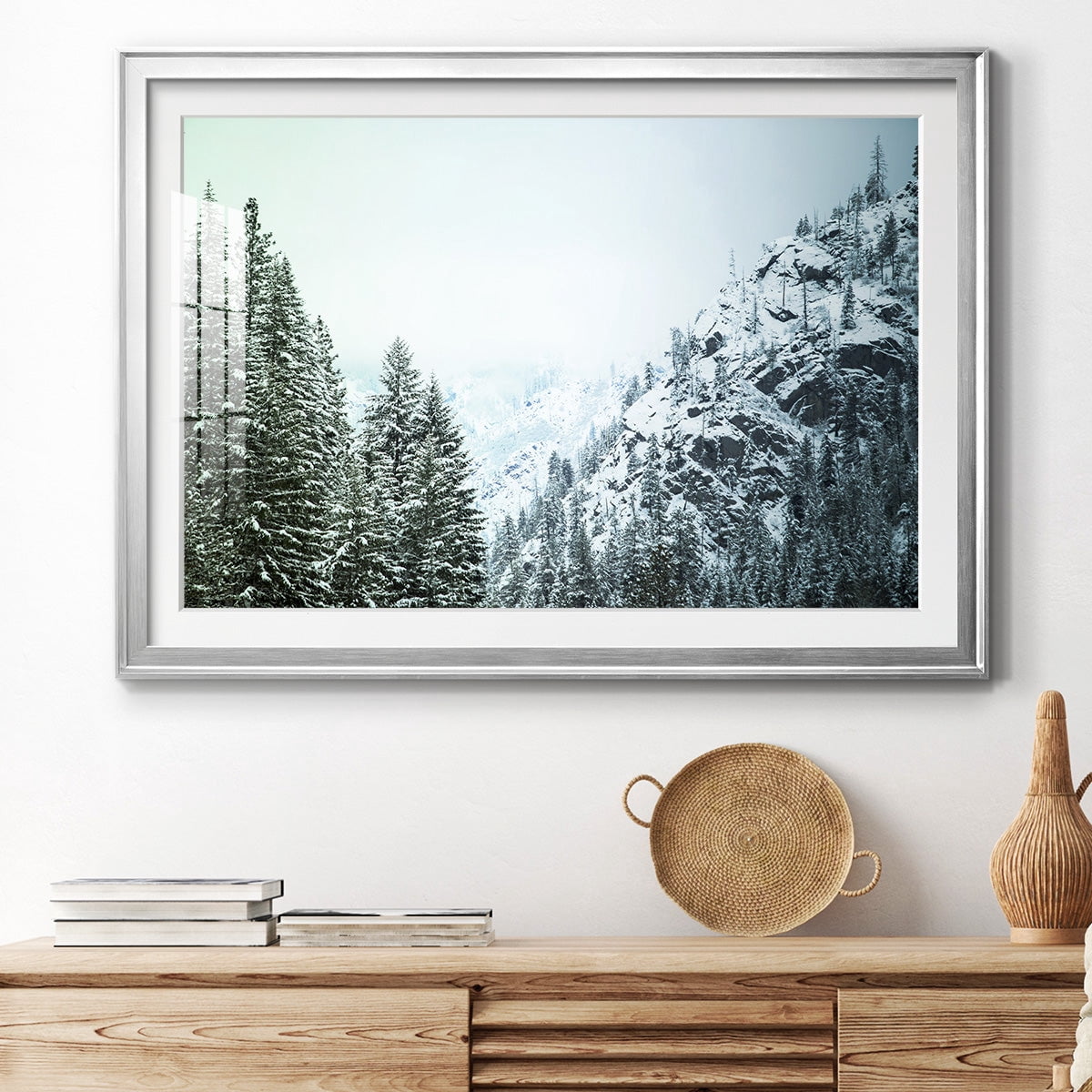 Snowfall in Cascadia II V1 Premium Framed Print - Ready to Hang