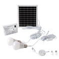 thumbnail image 4 of Mistaha Portable Solar System Waterproof 5.5W Solar Panel 1W & 2W LED Bulbs 5000mAh Controller with Phone Charging Port Compatible with Android/ iOS/ Type-C Outdoor Bulb Lamps for Shed Patio Yard C, 4 of 8