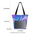 thumbnail image 3 of Disketp Swirl Blue And Purple Bolsa de Hombro Casual para Mujer, Bolso Cruzado para Compras, Viajes y Uso Diario, 3 of 6