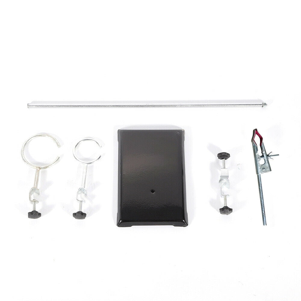 50cm Lab Iron Stand Support Platform 2-Ring Condenser Clamp Stands Chemistry Holder