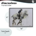 thumbnail image 4 of Stupell Industries Eclectic Polo Rider in Motion Black Framed Giclee Art, 14 x 11, by Jadei Graphics, 4 of 8
