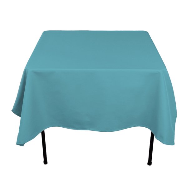 70 in. square polyester tablecloth turquoise - Walmart.com - Walmart.com