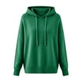 thumbnail image 4 of XIAONU Women's Soft Hoodies Oversized Long Sleeve Hooded Drawstring Knit Pullover Top Warm Casual Everyday Hoodie, 4 of 4