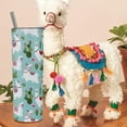 thumbnail image 2 of Llama Cactus Tumbler With Lid and Straw Stainless Steel 20oz Llama Skinny Tumbler Insulated Llama Water Bottle Cactus Cup Travel Mug Llama Gifts for Women, 2 of 5