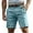 Sky Blue#men's cargo shorts stretch, variant on nerohusy Mens Athletic Shorts Cargo Shorts for Men Elastic Waist Outdoor Workout Hiking Shorts Work Short Pants with Multi-Pockets Black,XXL