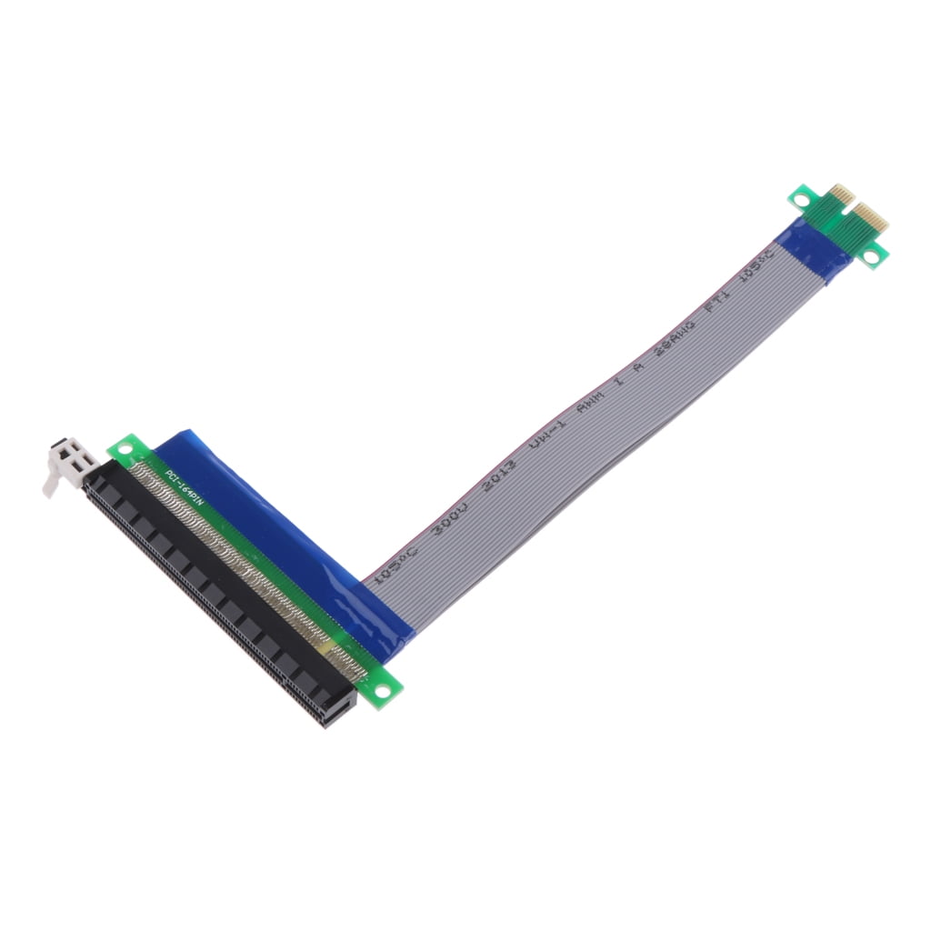 PCI-E 1X Riser Card PCI Express male to female Ribbon Extender Cable FOR 1U/2U 