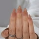 thumbnail image 4 of Press On Nails BtartBox Almond con diseño de líneas doradas en 3D, 4 of 7