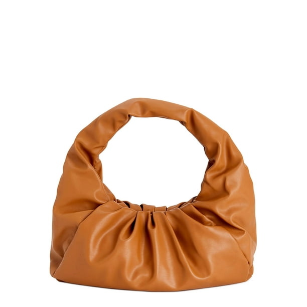 Time and Tru Women's Slouchy Shoulder Bag Trailblazer Brown - Walmart.com