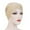 Beige, variant on Solid Head Cover for Women Soft Turban Style Wrap Cap with Comfortable Design