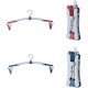 thumbnail image 1 of Perchas plegables multiusos rojas y azules, diseño antideslizante que ahorra espacio y gira 360° para el hogar, viajes, automóviles y campamentos, paquete de 4, 1 of 5