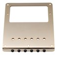 thumbnail image 3 of Musiclily Pro 54mm Modern Humbucker Guitar Bridge with Zinc Alloy 6-Saddle and Steel Plate for Tele Style Electric Guitar, Gold, 3 of 5