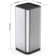 thumbnail image 3 of Knife Holder Knife Block without Knives Universal Stainless Steel Knife Storage Stand with 12 Slots & Anti-slip Pad for Modern Kitchen RV, 3 of 12