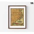thumbnail image 6 of Eastern North Carolina 1861, Antique North Carolina Map, Rustic Farmhouse Art Print, Framed Restaurant Old Wall Art, Master Bedroom Idea, 6 of 8