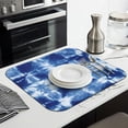 thumbnail image 3 of Retro Tie Dye Absorbent Dish Drying Mat - Multipurpose Microfiber Heat Resistant Sink Pad, Vintage Hippie Style Quick-Dry Counter Protector, Machine Washable Bohemian Tie Dye Kitchen Mat, 3 of 5