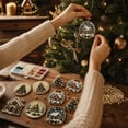 thumbnail image 5 of 12 Pack Christmas House & Tree Diamond Painting Ornaments, Wooden DIY Rhinestone Hanging Pendant Kit, Winter Cottage Xmas Tree Hand‑Made Craft Holiday Decoration Gift, 5 of 7