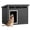 Black, variant on Dog House for Indoor & Outdoor Use - Weatherproof Roof & Removable Floor, Fits Small to Medium Dogs