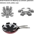 thumbnail image 3 of Pot and Pan Protectors 12 Pack 3 Different Sizes Pot Separator for Stacking Cookware Protectors Pan and Pot Dividers Pads Protect Glass Ceramic Dish Plates from Slipping Scratching Marring, 3 of 6