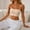 Beige, variant on Womens Spaghetti Strap Wireless Ice Silk Satin Crop Bra Padded Layering Camisole Seamless Anti Slip Stretch Bandeau Tube Top Built In Bra Strapless Curvy Beach Yoga Top